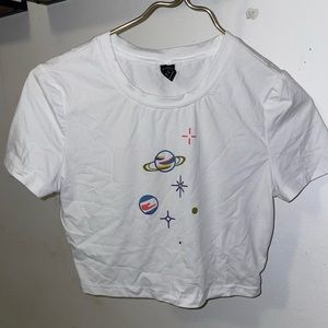 Shein space tee medium